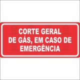 Corte geral de gás em caso de emergência 